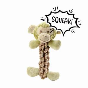 <div><span style="color: #000000;"></span></div><p ><span style="color: #000000;"> </span></p><div><span style="color: #000000;">Petique Tough Hemp Monkey pet toy is non-toxic, cute and fun! Designed with 100% hemp, a squeaker in the head that dogs absolutely love! Did you know hemp is the most durable of all natural textile fabric? It is naturally resistant to mold and fights the growth and spread of bacteria. On top of all that, hemp is great for your pets health and the environment. Our hemp 