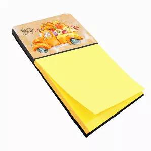 TAKE note! The perfect gift for anyone! This Sticky Note Holder is something special. Artwork is added to the top of the sticky note holder and a small pad of 3 inch x 3 inch sticky notes are included at the bottom. The holder is refillable by removing the last piece of paper of a new pad of postits and sticking it to the board. Perfect gift for everyone in your office at work, all of your facebook friends, your dog groomer, hairdresser or even anyone who might have trouble remembering all the i