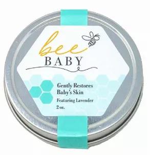 Bee Baby gently restores baby's skin! Babies have such snugly, soft skin.  When diaper rash, baby eczema, or even cradle cap happens, we can help with the best, chemical-free product for your precious little ones, Bee Baby. Beeswax is antibacterial, which means it inhibits the growth of the bacteria while offering a natural barrier from irritants.  Bee Baby also contains vitamin E, lavender, and tea tree, natural ingredients for healthy baby's skin.<li>
When introducing any new product to your l