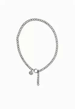 <p>Our mini coin hangs from a large toggle on thick chain. Wear long or tight, closure can be clasped at any length within the chain<br />
(Our high quality stainless steel is tarnish resistant, scratch free, and highly durable for everyday wear. )<br />
Length: 20 inch (50.8cm)</p>