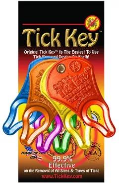 TickKey is the only tick removal device on the planet that uses natural forward leverage to remove the entire tick, head and all, quickly and safely without touching or squishing even the toughest engorged ticks. TickKey is 99.9% effective in the safe removal of all sizes and types of ticks on both people and pets.