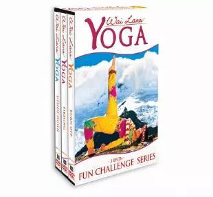 Challenging, fun, and deeply effective, these 3 workouts help experienced yogis extend their boundaries. Tripack includes:<br> <li>Burn Off DVD: Burn off calories, toxins, and fat while strengthening your body and reducing stress. <li>Firming DVD: Firm, tone, and invigorate your entire body through this uplifting yoga routine. <li>Upside Down DVD: Discover yoga's secrets for youthfulness, enhanced energy, and a good metabolism. <li>(Total running time: Approx. 175 minutes) <li>Opci?n de idioma e