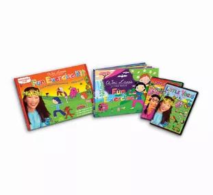 Kit includes:<br> <li>Little Yogis Volume 1 DVD <li>Little Yogis Volume 2 DVD <li>Fun Exercise Book <li>Run time: Approx. 30 minutes each <li>Recommended for ages 3 and above