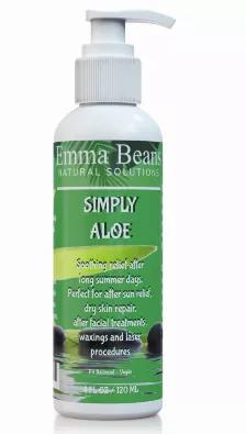<p>Emma Beans organic aloe vera soothing gel for face and dry skin is formulated without the use of chemical Carbomer/TEA. Offers long-lasting, soothing relief from sunburn after long summer days. Perfect non-sticky moisturizing dry skin treatment for sunburn itch relief and after harsh facial treatments such as waxings or laser procedures.</p>