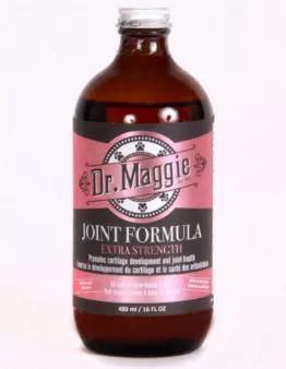 Dr. Maggie Joint Formula strengthens your pets joints so they can stay mobile and pain free. Great for older pets who are starting to slow down due to arthritis or similar conditions, as well as to keep younger pets healthier longer. Helps to repair and lubricate cartilage. Reduces inflammation and promotes the production of new collagen for healthier more mobile joints