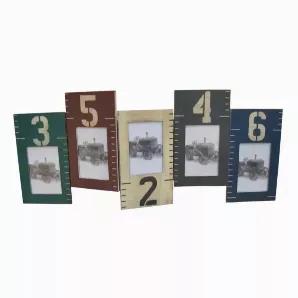 Length: 33 Width: 1 Height: 20 Your favorite photos dont have to be piled up in obscurity any more. Let your smiling face with that of your loved ones excite your guests or visitors in the home or office through our photo frame. This ruler design wooden picture frame is specially crafted to blend with any decor as it displays your beautiful photos. Comes in various colors and sizes Simple ruler design Quality finish Easy to use