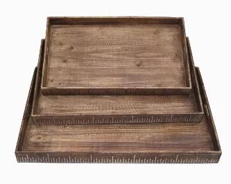 Length: 19
Width: 1
Height: 12
Featuring simple but elegant construction, this set of distressed ruler trays is impressively versatile. A great collection piece in kids room, it can as well be fun having this tray set in class rooms. Apart from helping to get things organized in the room, the distressed ruler tray will also add style and scenic visual to the room. Contains 3 pieces in a set Distressed ruler design Solidly constructed with wood Measures 19 X 12