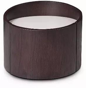 Length: 21 Width: 21 Height: 17 Provide your home with ample extra storage space, while making it look better than ever and displaying your superior fashion taste with this exceptional nightstand. Its contemporary design will surely be a magnificent D?coration. This nightstand is expertly made from high quality brown veneer. Its a durable piece, certain to be with you for years. You can use it to battle clutter in your living room, hallway, dining room, or bedroom. As for measurements, they are 