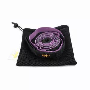 68 inches long yoga strap with 9 loops: Our elastic strap is easy to use during Pilates, yoga or just for gaining more flexibility. If you want to challenge yourself for more advance-level stretches, deepen your current practice further or stabilise a yoga pose, this yoga strap will help you achieve your desired goal. <br>
What do you get: 1 pc yoga strap, 1 pc carry bag with instruction manual. <br>
Build flexibility & endurance with greater control: This yoga strap will help you stabilise your