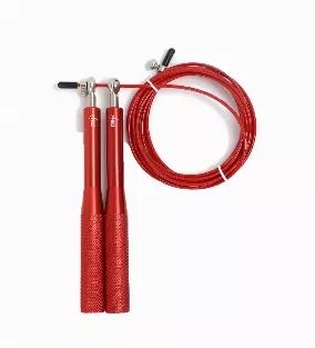 Easy to use - Whether you are a beginner or are pro-level athlete, this jump rope will be your perfect cardio companion. From normal skipping to serious jump rope training. This rope has been designed to suit all requirements <br>
Handle length: 14cm<br>
Rope length: 3m<br>
Light and fast - Weighing only 180g, this jump is a great tool for high speed cardio routine. The 360-degree double ball bearing system makes it tangle and twist free. PVC coated steel cable, ball bearings for proper rotation