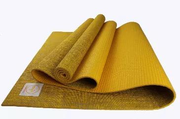 Size: 24"x68"x4.5 mm thick (610mmx1727mmx4.5mm) <br>

A Natural Fibre Jute Premium Yoga Mat made of natural Jute Fibers & PER Polymer Environmental Resin, is durable, light-weight & has textured surface for Superior Grip. Made of 100% raw materials, it has antimicrobial properties for extra-sweaty practices. The mat can also be used for Pilates and floor exercises. <br>

Key Features <br>
Eco-friendly Jute Fibres: Jute is a natural vegetable plant that takes only 45 months to grow to maturity, m