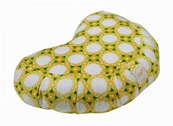 Size: 20" x 11" x 5'' <br>

The Halfmoon Zafu Yoga Pillow offers comfort & support during long meditation sessions <br>
The pillow gives sit bones lift & support alleviating lower back strain This a great meditation pillow if you have flexible hips <br>
A perfect meditation pillow for if you like to tuck your feet close to your body as you sit upright <br>
Its Halfmoon Zafu shape provides great comfort and support all lotus and cross-legged meditation positions <br>
If you prefer to kneel during