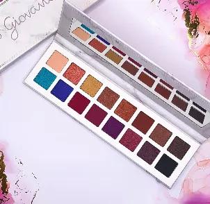<p>16 Colors of vibrant and High Pigment Matte and Shimmer Eyeshadow palette</p>