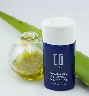 <p>Paraben Free / Vegan / Gluten Free. This shaving gel contains Aloe Vera, Grape Seed Extract which naturally lubricates and protects the skin for a clean smooth shave. Key Ingredients: Spearmint Leaf, Eucalyptus, Leaf Tea Tree Oils minimize skin irritation with their healing properties. Grape Seed Extract is rich in flavonoids and phytochemicals. Eucalyptus Oil is a stimulating antiseptic. Other Ingredients-Water (Aqua), Sodium Laureth Sulfate, Cocamidopropyl Betaine, Glycerin, Propylene Glyco