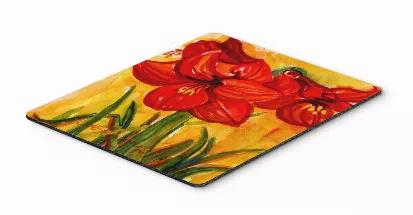 Mouse Pad. Hot Pad or Trivet. Long lasting polyester surface provides optimal tracking.. Sure-grip rubber back.. Permanently dyed designs.. Heat Resistant up to 400 degrees.. Let something from the oven rest on the stove before placing it on the mouse pad as it will scorch the fabric on the top of the pad.. Use as a large coaster for multiple drinks or a pitcher.. Dimensions - 9.5 x 0.25 x 8 in.. Item Weight - 0.5 lbs.