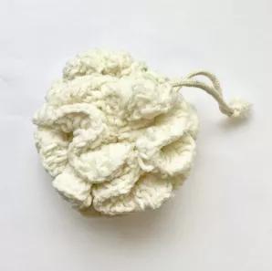 We found the softest, prettiest lathering poof made from cotton to help you take one step further towards a plastics free lifestyle. Use is with our bar soap to get the ultimate lather and experience the cleanest clean feeling! These are 4 inches in diameter and can hang up to dry.