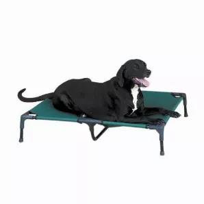 Guardian Gear Elevated Pet Cots are great for giving pets a comfortable, elevated spot to sleep. Lightweight and durable dog cots allow air to circulate underneath the pet for a healthier, more comfortable rest. The perfect go-anywhere bed for travel and camping. <br> Pet Cot Size Dimensions Weight Capacity<br> Small 24" x 18" x 7" 100 lbs<br> Medium 30" x 24" x 7" 120 lbs<br> Large 36" x 30" x 7" 150 lbs<br> X-Large 48" x 36" x 9" 200 lbs<br>