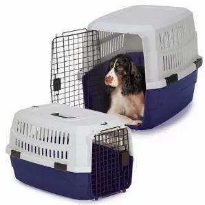 The Guardian Gear Contain-Me Crate makes transporting pets easy. This heavy-duty plastic crate features air vents, a metal door, and sturdy security latches. <br> Crate Sizes Length Width Height Weight Capacities<br> Extra Small 18" 12" 9" Holds up to 10 lbs<br> Small 22 3/4 " 15 3/4 " 10 1/2 " Holds up to 25 lbs<br> Medium 26 3/4 " 19 1/4 " 14 1/2 " Holds up to 35 lbs<br> Large 36 1/4 " 24 3/4 " 20 1/2 " Holds up to 70 lbs<br>