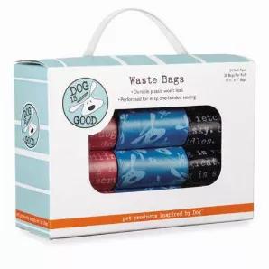 With 24 waste bag rolls in assorted BOLO and Dogism designs, the Dog is Good Signature Waste Bag variety pack is the perfect way for customers to purchase waste bags in bulk.