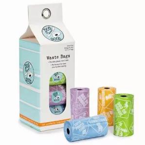 Cute phrases and bright colors combine in these Dog is Good Potty Talk Waste Bags, adding a touch of fun to everyday cleanup!