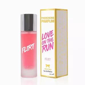 Flirt is a mix of fresh-cut fruits and a kiss from the afternoon sun. A scent blend that inspires confidence with its airy, luminous, and addictive profile. Opening with fruity scents of apple and peach, followed by a deeply penetrating combination of warm vanilla and marigold. The blooming of fresh flowers then evolves into a glorious base of mossy cedarwood that lingers in the air, anchoring the composition of this luminous feminine scent. As its name suggests, this scent is for the fiery, fli
