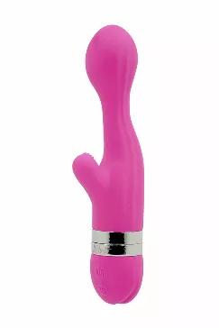 Round and sexy, with gently curving hips in the middle of the bendable shaft, Sophia has a compact external stimulator to provide dual stimulation where you least expect it. Made of silky silicone, Sophia easily bends to reach just the right place for deep, internal satisfaction while adding just enough of an external tease to delight the senses. Sophia will provide you with many hours of delightful pleasure, and is sure to make you feel sexy all over!<br> 12 Functions o Requires 2 AAA Batteries