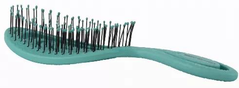 Our patented new BIO-FLEX is an incredible break-through with a handle made from 100% cornstarch! With a unique fluid design and flexible pins, the BIO-FLEX is perfect for wet or dry detangling It pairs beautifully with other Bass Pet Brushes. It's durable and will function optimally for years, but when it's finally discarded, the handle organically breaks down to create a natural fertilizer.<br> Patented Plant Handle<br> Flexible Nylon Pins<br> Compressed Plant Fiber Handle /Swirl Shape