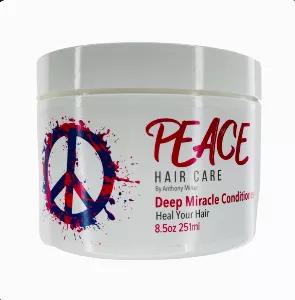 <p> Peace Hair Care Deep Miracle Conditioner 8 oz. <br> 

 Deep Conditioner Your Hair In Peace - Treat Your - Easy and Quick | Salon Quality For Home Parabens & Sulfates Free - Made in the USA </p> <br> 
<ul> 
<li> QUICK MOISTURIZER: Restores overnight. </li>
<li> FIX: Let's fix your damaged hair. Or keep your healthy hair healthy. </li>
<li> UNISEX: Yes, men, you can use a deep conditioner. Your hair will feel amazing. </li>
<li> CRITICS: The critics love this product... they better! </li>
<li>