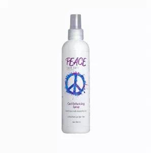 <p> Peace Curl Enhancing Spray 8.5 oz fl. oz. <br> 

Curl Your Hair In Peace - Restore Your Curls & Bounce - Easy and Quick | Salon Quality For Home | Safe to Use - Parabens & Sulfates Free - Made in the USA </p> <br>
<ul>
<li> ENERGIZE THEM: Sometimes, you need a little help with your curls. </li>
<li> WOMEN AND MEN: Unisex curl enhancer. It leaves your hair looking fantastic. </li>
<li> TRANSFORMS: Change your curls for the better. </li>
<li> LIGHTWEIGHT: Hair should never be weight down or lo