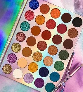 <p>A stunning and fascinating color combination of 35 shimmer, mattes, and glitter finishes. The ultimate bright colors will provide you with an extra push of confidence. This long-lasting palette can be used for day to day makeup..Limited Edition</p>