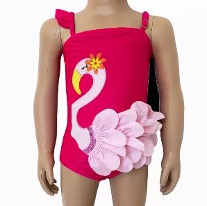 <p>1-piece Girls Pink Flamingo Bathing suit. Fabulous Flamingo Applique. Beautiful Detail. Adjustable Straps. </p>
<p>Hand Wash; Hang Dry and Do Not Bleach.<br></p>
<p>AL Limited.. The same great quality from AnnLoren, offered for a limited time.</p>