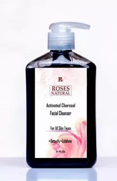 Roses Natural Activated Charcoal Facial Cleanser is made to pull out oil and dirt, effectively cleansing and detoxifying the skin. Use daily to remove impurities and toxins, leaving you feeling refreshed and hydrated. This cleanser contains salicylic acid, which helps remove bacteria and dead skin cells.