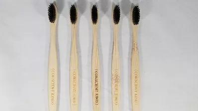 Get 5 for the price of 4; a full year supply and a bonus brush.
<br>
Switch your toothbrush every 3 to 4 months or when the bristles fray and matte; this is according to the American Dental Association. We like to switch it and repurpose it. 
<br>
About this product:
<br>
This environmentally friendly toothbrush is made of a 100% compostable Moso Bamboo handle and its Medium bristles are composed of nylon 6 which were then infused with charcoal to help pick up toxins.
<br>
It comes in a 100% rec