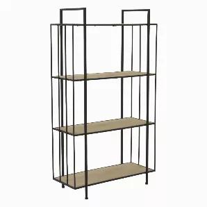 Organize your books and space with this Plutus Brands Wood/metal Plant Stand in Brown Metal<br> Item Dimensions: 27.50 inch L x 11.75 inch W x 49.25 inch H - Weight: 19.8 lbs<br> Material: Metal - Color: Brown<br> Country of Origin: CHINA
