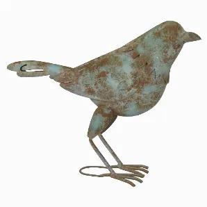Add a touch of elegance with this Plutus Brands Metal Bird D?coration in Blue Metal<br> Item Dimensions: 22.5 inch L x 6 inch W x 17.5 inch H - Weight: 1.82 lbs<br> Material: Metal - Color: Blue<br> Country of Origin: CHINA