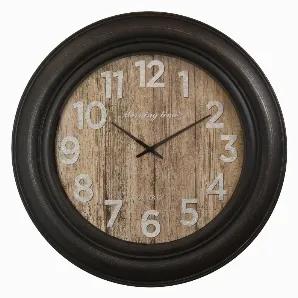Add a touch of elegance with this Plutus Brands Wall Clock in Brown Polyurethane<br> Item Dimensions: 36 inch L x 2.25 inch W x 36 inch H - Weight: 8.73 lbs<br> Material: Polyurethane - Color: Brown<br> Country of Origin: CHINA