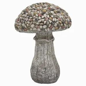 Add a touch of elegance with this Plutus Brands Mushroom Garden D?coration in Gray Resin<br> Item Dimensions: 11.50 inch L x 11.25 inch W x 16.00 inch H - Weight: 6.6 lbs<br> Material: Resin - Color: Gray<br> Country of Origin: CHINA