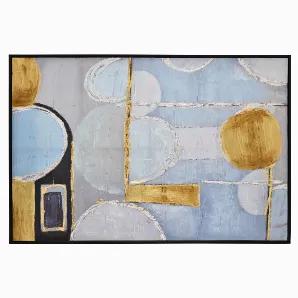 Add a touch of elegance with this Plutus Brands Painting W/frame-oil On Canvas in Blue Natural Fiber<br> Item Dimensions: 73 inch L x 2 inch W x 49 inch H - Weight: 18 lbs<br> Material: Natural Fiber - Color: Blue<br> Country of Origin: CHINA