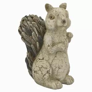 Add a touch of elegance with this Plutus Brands Squirrel Garden D?coration in White Resin<br> Item Dimensions: 12.00 inch L x 7.50 inch W x 15.50 inch H - Weight: 8.03 lbs<br> Material: Resin - Color: White<br> Country of Origin: CHINA