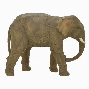 Add a touch of elegance with this Plutus Brands Elephant D?coration in Brown Resin<br> Item Dimensions: 50.50 inch L x 19.00 inch W x 39.50 inch H - Weight: 82 lbs<br> Material: Resin - Color: Brown<br> Country of Origin: CHINA