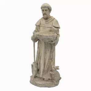 Add a touch of elegance with this Plutus Brands St. Francis Garden D?coration in Gray Resin<br> Item Dimensions: 12 inch L x 11.5 inch W x 28.75 inch H - Weight: 12 lbs<br> Material: Resin - Color: Gray<br> Country of Origin: CHINA