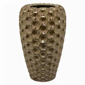 Complete your room design with this Plutus Brands Ceramic Vase in Bronze Porcelain<br> Item Dimensions: 18.50 inch L x 18.50 inch W x 29.50 inch H - Weight: 36.3 lbs<br> Material: Porcelain - Color: Bronze<br> Country of Origin: CHINA