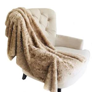 Enrich your home d?cor with this stunning Tissavel persian chilla faux fur throw blanket or bedpread. Tissavel is known as the cream of the crop in the faux fur collection. It's the finest quality and the MOST luxurious fur you'll ever own. Tissavel is a high quality woven fabric with beautiful lustrous pile. It's non-shedding, super soft and warm with a plush and super soft microfiber backing. Create and enjoy the real look without harming animals!<br> *Handmade In USA<br> *Color: Champagne<br>