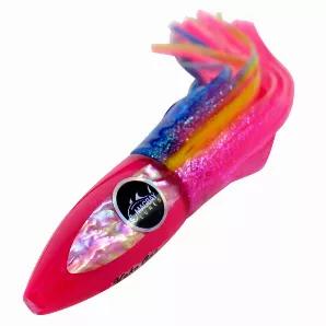 The Yoko Ono lure is an ideal trolling lure for tuna, wahoo, mahi, sailfish, and marlin. This medium bullet-style lure has a keel-weighted head to keep the lure running straight and true. Available in several bright colors, as well as rigged and unrigged, it's time to let Yoko break up the spread and steal the show!