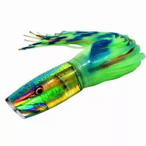 An all-around winner of a lure! Featuring realistic artwork from Carey Chen, this lure proves up to the challenge for Mahi mahi, marlin, sailfish, tuna, wahoo and other pelagic fish. Rated as heavy tackle, the lure attracts deep blue monsters, but small to mid-sizers will still want a bite. Make room in your collection for this can't-miss marlin bait.