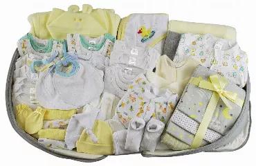 <p>If you're looking for an awesome baby gift for your friend's expected baby, then look no further!<br>The 62 Piece Baby Clothing Starter Set with Diaper Bag is the perfect gift for any mother expecting a little boy. This starter set comes with a lot of those basic necessities for a newborn baby boy. Our baby gift boxes are filled with Newborn, Small, Medium, and Large sizes which cover up to two years.</p><br><p>Diaper Bag and Portable Foldable Changing Table with pocket in front for easy stor