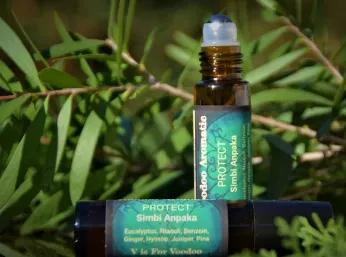 Protect- Pine, Eucalyptus, Niaouli, Benzoin, Ginger, Hyssop, Juniper
Simbi Anpaka Essential Oil Roll On Channels Simbi Anpaka’S Powers As A Healer And Herbalist. Energetically, The Plants Used In This Blend Center Around Protection And Healing. In Addition They Are Good For Clearing Negativity. Only An Essential Oil Blend This Powerfully Protective Could Represent A Simbi. The Scent Of Simbi Anpaka Aromatic Is Clean, Yet Soft And Leans Towards The Masculine. All Together, These Essential Oils 