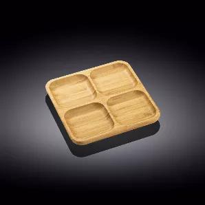 WILMAX bamboo serving trays is all about quality, style and atmosphere They are perfectly sized for serving sides and appetizers, Made of lovely, durable, organic bamboo wood, eco-friendly, beautiful texture, well balanced, heatproof, waterproof Our bamboo tableware can be used in many ways, in the restaurant, for catering business, home or hotels. You and your guests will love modern, stylish, and elegant WILMAX bamboo line. Wilmax bamboo is made of 100% renewable resources and grows in unpollu