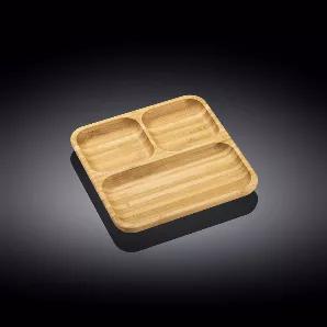 WILMAX bamboo serving trays is all about quality, style and atmosphere They are perfectly sized for serving sides and appetizers, Made of lovely, durable, organic bamboo wood, eco-friendly, beautiful texture, well balanced, heatproof, waterproof Our bamboo tableware can be used in many ways, in the restaurant, for catering business, home or hotels. You and your guests will love modern, stylish, and elegant WILMAX bamboo line. Wilmax bamboo is made of 100% renewable resources and grows in unpollu