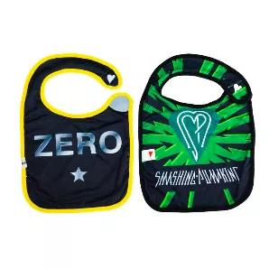 Smashing Pumpkins Officially Licensed, Extra Soft, Double Layered, Large One Size Fits All, side Velcro(R) BRAND Closure, Bibs 2 Pack by Daphyl's